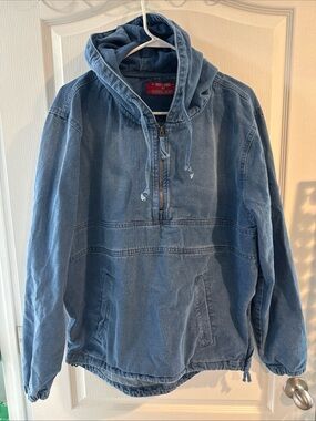Red Label by Patrol Jeans Denim Hoodie - Blue